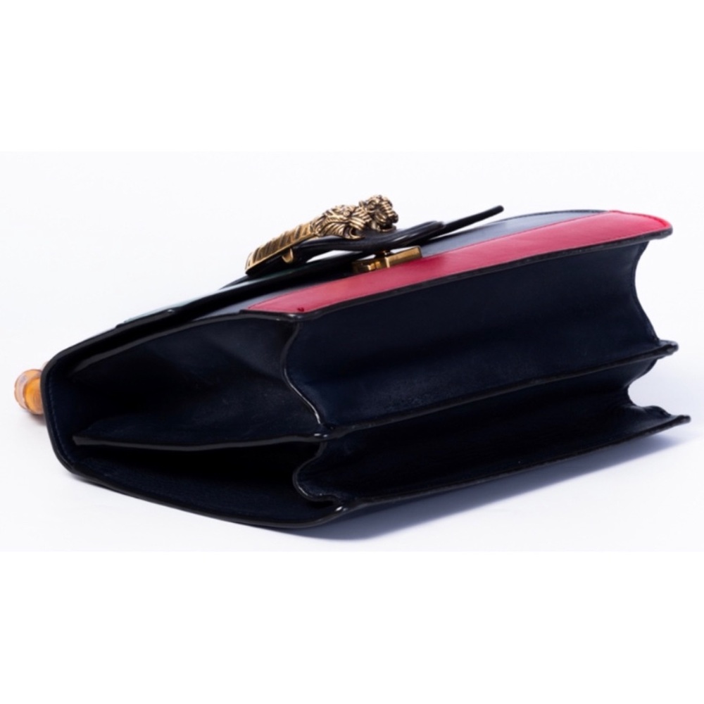 Gucci Dionysus Navy Striped Medium Bamboo Top Handle Bag - Picture 4 of 9